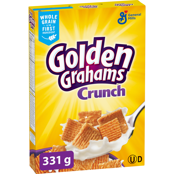 General Mills Golden Grahams Crunch Cereal 331 g, $1.36/100g