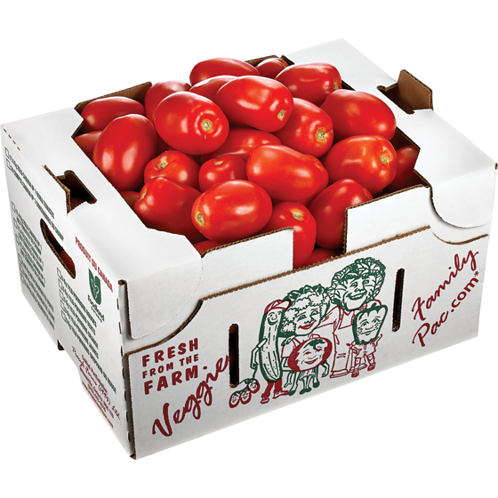 null Roma Tomatoes. Half Bushel Case 1 ea, $20.00/1ea