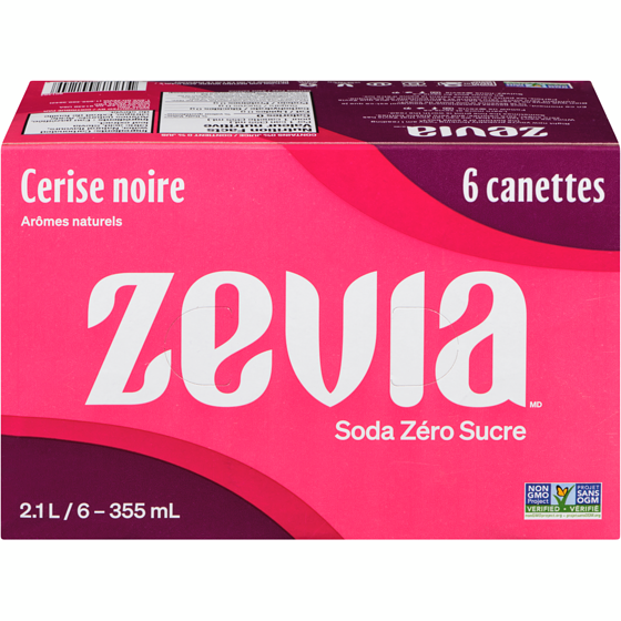 Zavia Soda zéro sucre, cerise noire 6x355.0 ml, 0,38 $/100ml