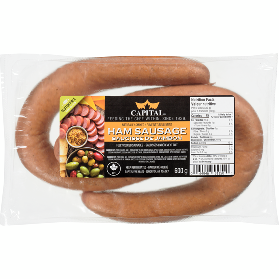 Capital Packers Saucisson De Jambon En Collier 600 g 600 g, 2,30 $/100g