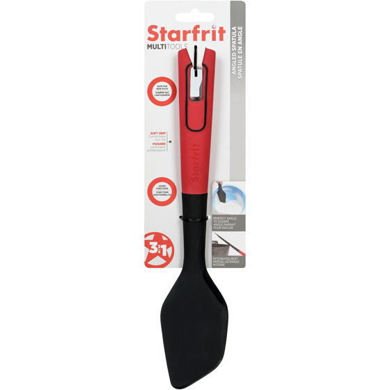 Starfrit Red Multi Tool Silicone Angled Spatula 1 ea, $10.00/1ea