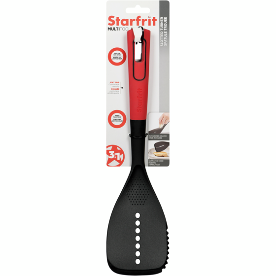 Starfrit Red Multi Tool Slotted Turner 1 ea, $9.00/1ea