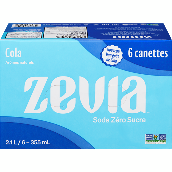 Zavia Soda zéro sucre, cola 6x335.0 ml, 0,40 $/100ml