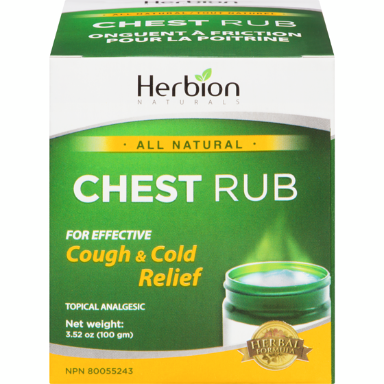 Herbion Naturals Chest Rub Topical Analgesic   100 g, $8.49/100g