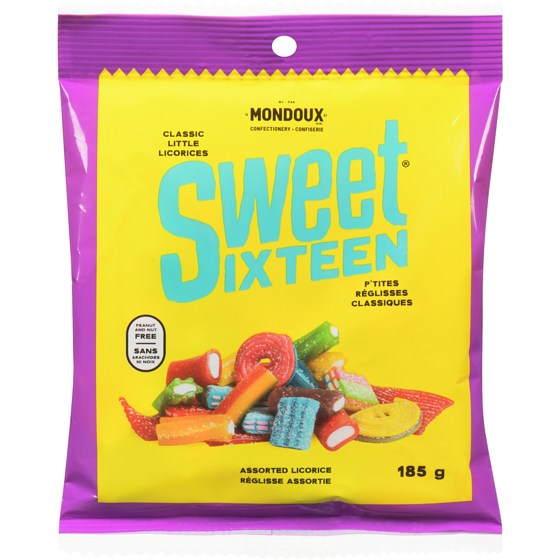Mondoux Assorted Licorice 185 g, $2.05/100g