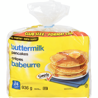 No Name Buttermilk Pancakes Club Size 936 g, $0.80/100g