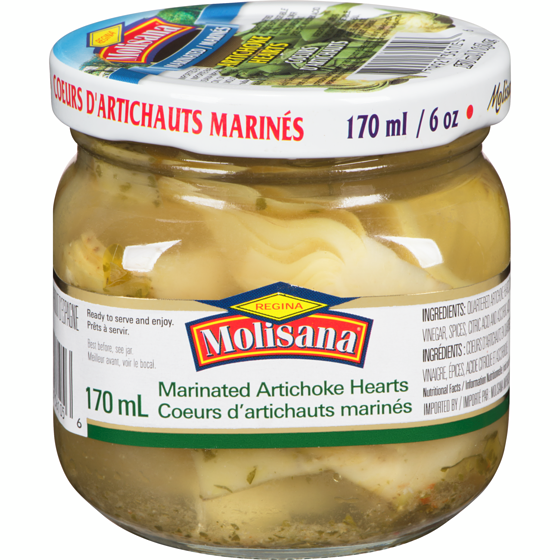 Molisana Marina Artichoke Hearts     170 ml, $1.76/100ml