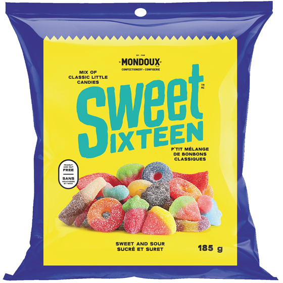 Mondoux Sweet & Sour Mixed Gummies 185 g, $1.89/100g