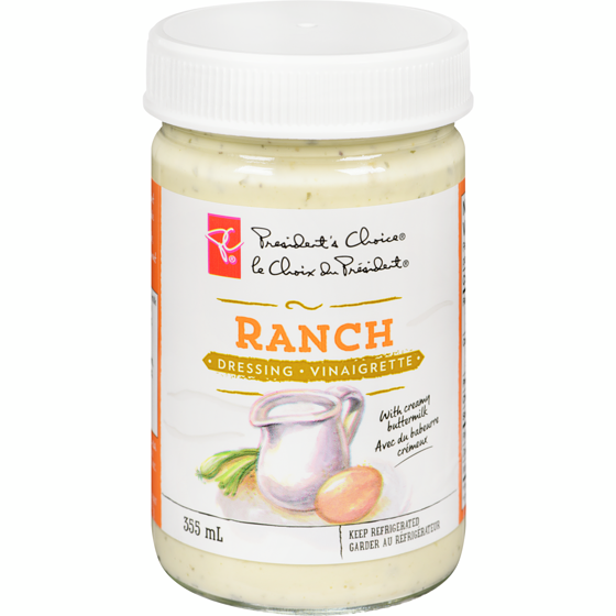 le Choix du Président Vinaigrette Ranch 355 ml, 1,55 $/100ml