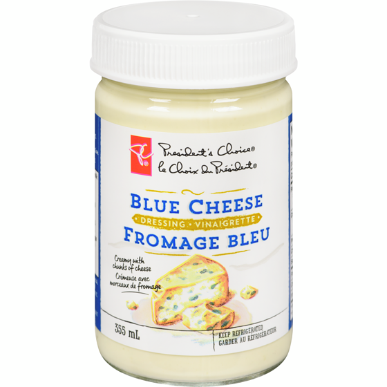 le Choix du Président Vinaigrette Fromage Bleu 355 ml, 1,55 $/100ml