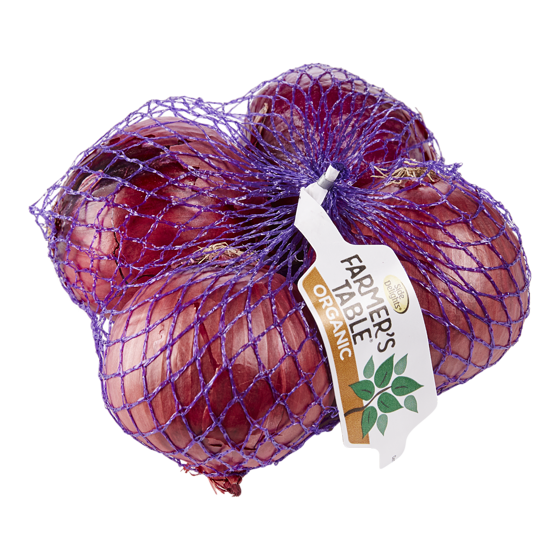 null Oignons rouges, biologiques, sac de 2 lb 907 g, 0,66 $/100g