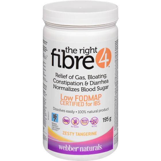 Webber Naturals Fibre 4, Zesty Tangerine 225 g, $14.87/100g