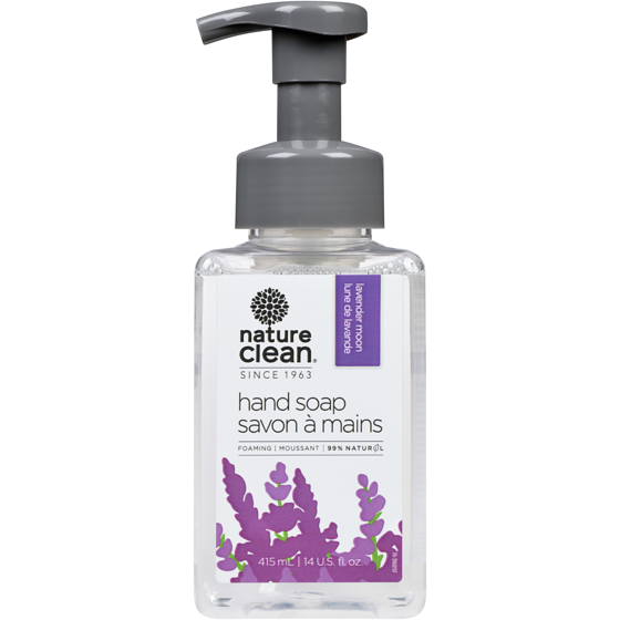 Nature Clean Savon moussant pour les mains, lavande 415 ml, 1,56 $/100ml