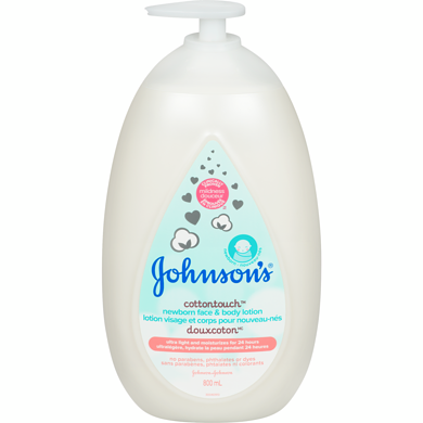 Johnsons Baby Lotion for Newborns, CottonTouch Cream 800 ml, $1.56/100ml