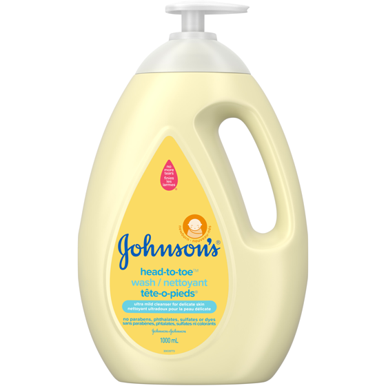 Johnson & Johnson Nettoyant pour bébés Tête-o-pieds 1 l, 1,30 $/100ml