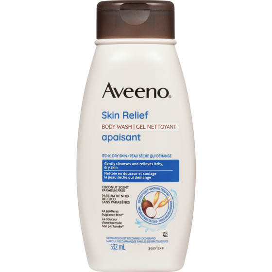 Aveeno Skin Relief Body Wash with Coconut Scent Sensitive Skin 532 ml, $2.44/100ml