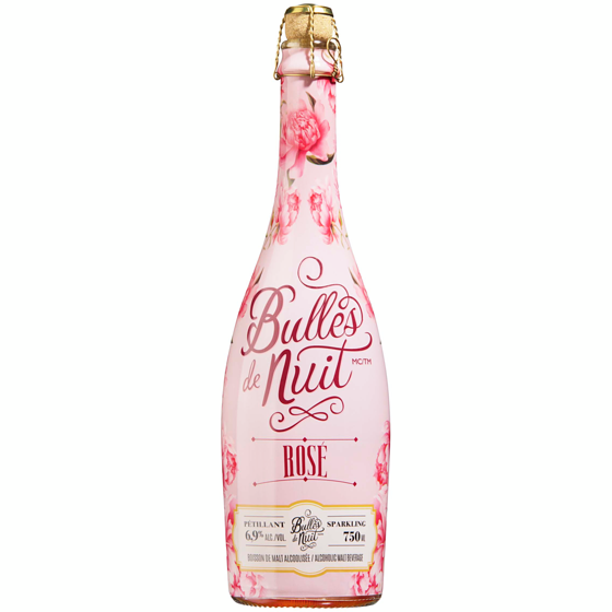 Bulles De Nuit Bulles De Nuit rosé 6,9 % (Pièce d’identité requise au moment du ramassage) 750 ml, 0,93 $/100ml