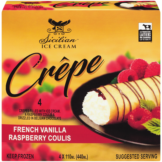 Sicilian Ice Cream Crepes     4x110.0 ml, $1.82/100ml