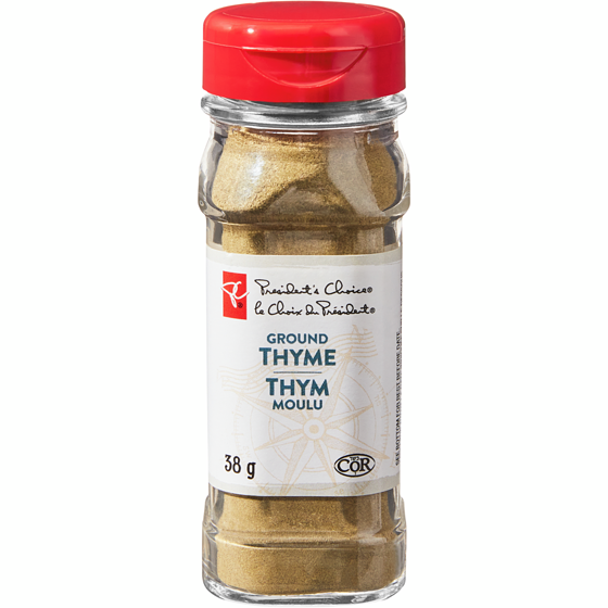 le Choix du Président Thym moulu 38 g, 17,11 $/100g