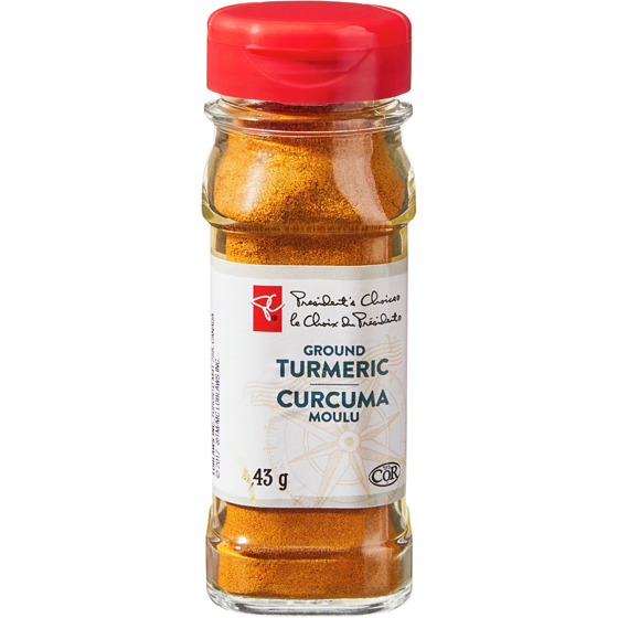 le Choix du Président Curcuma moulu 43 g, 15,12 $/100g