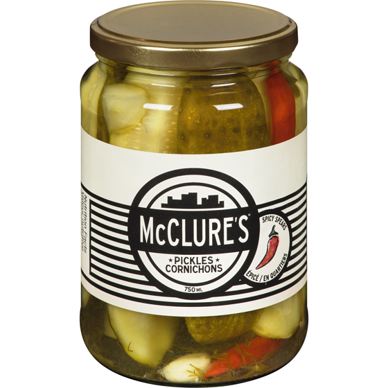 McClure's Spicy Spear Pickles 750 ml, $1.07/100ml