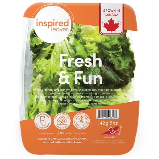 Inspired Leaves Washed Lettuce Fresh & Fun 142 g, $4.23/100g