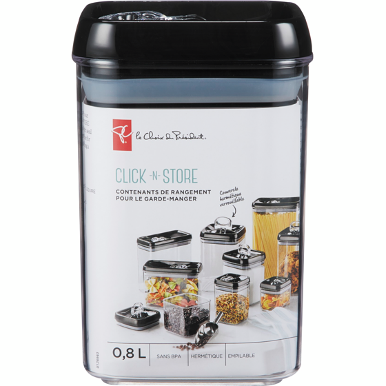 le Choix du Président Click N’ Store 0.8L 1 ea, 9,00 $/1ch