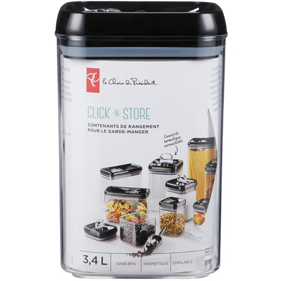 le Choix du Président Click-n-Store Contenant 3,4 L 1 ea, 16,00 $/1ch