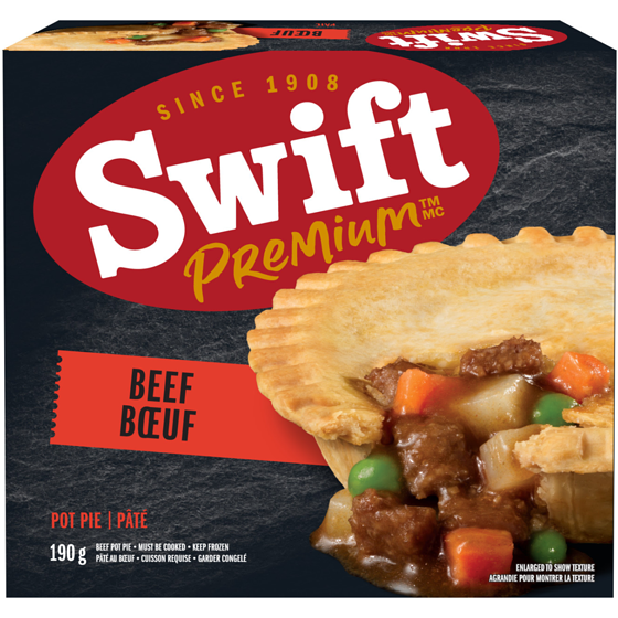 Swift Beef Pot Pie 190 g, $1.05/100g