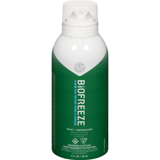 Biofreeze Vaporisateur en continu pour soulagement de la douleur Cold Therapy 360° 89 ml, 15,72 $/100ml