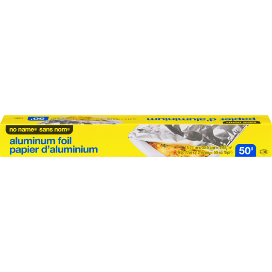 Sans Nom Papier d'aluminium, 50 pi 1 ea, 3,39 $/1ch