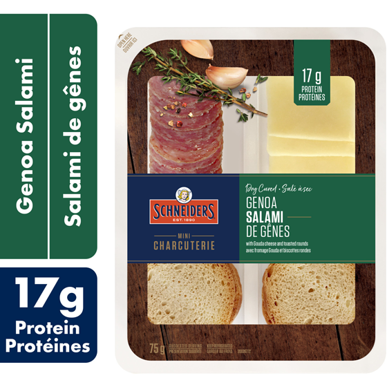 Schneiders Trousse-collation au salami de Gênes salé à sec 75 g, 2,67 $/100g