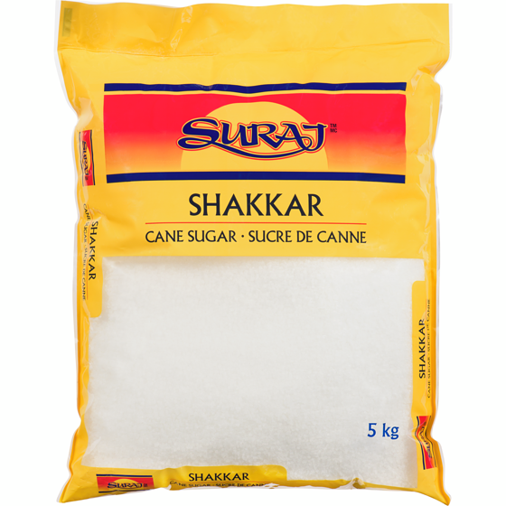 Suraj Cane Sugar Shakkar 5 kg, $0.26/100g