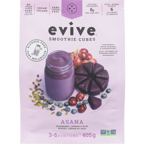 Evive Evive Smoothie Cubes Asana 405 g, 2,47 $/100g