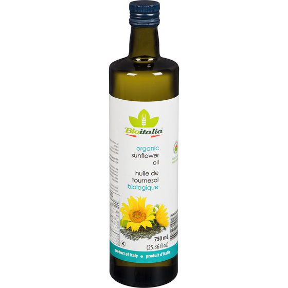 Bioitalia Huile de Tournesol Biologique 750 ml, 2,13 $/100ml