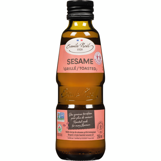 Emile Noël Huile de sésame grillé vierge biologique 250 ml, 4,40 $/100ml