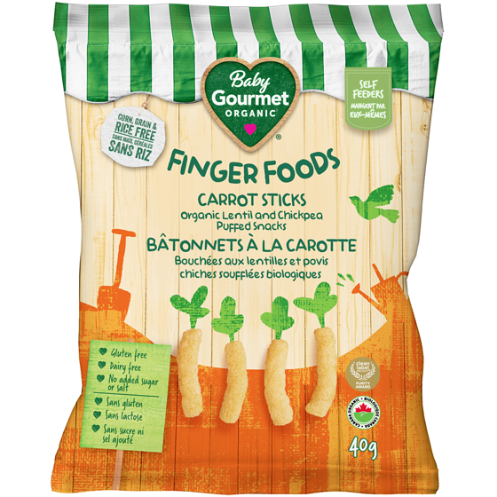 Baby Gourmet Bâtonnets à la carotte biologiques  40 g, 11,23 $/100g