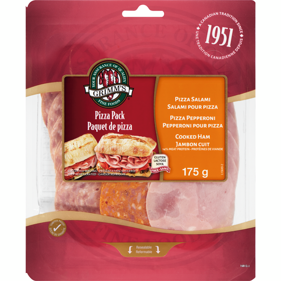 Grimm’s Emballage de pizza 175 g, 3,99 $/100g