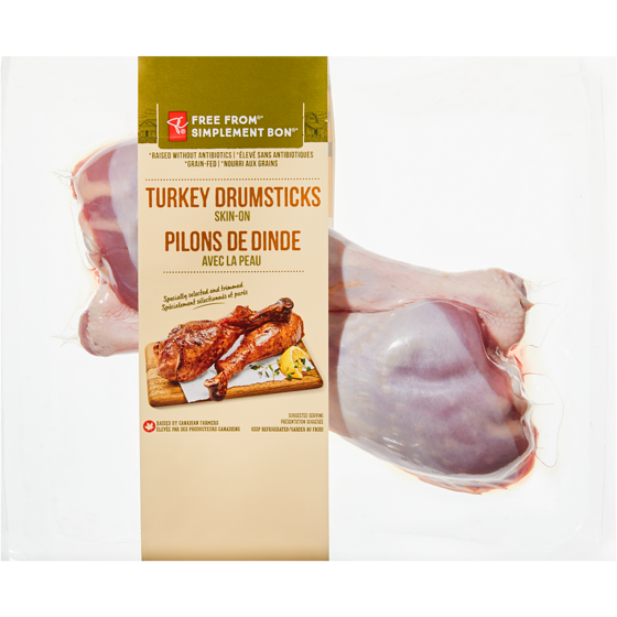 President's Choice Free From Skin On Turkey Drumsticks $12.10/1kg $5.49/1lb