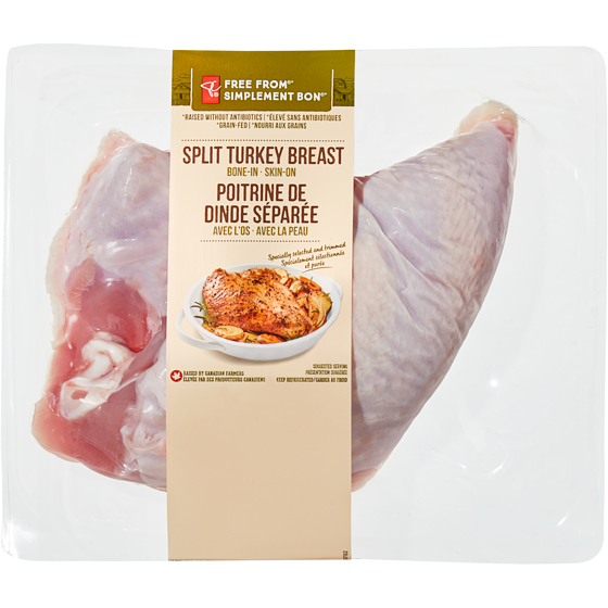 President's Choice Free From Split Turkey Breast  $15.41/1kg $6.99/1lb