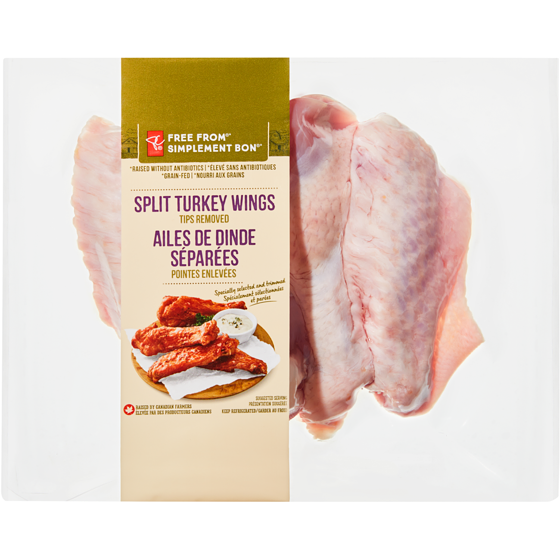 le Choix du Président Ailes de dinde séparées Simplement bon 14,31 $/1kg 6,49 $/1lb