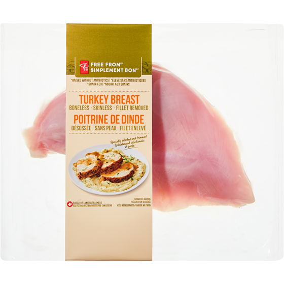 PC Free From Boneless Skinless Turkey Breast PC.ca