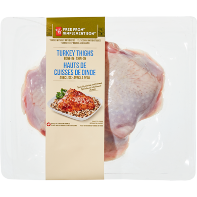 President's Choice Free From Turkey Thighs $13.21/1kg $5.99/1lb
