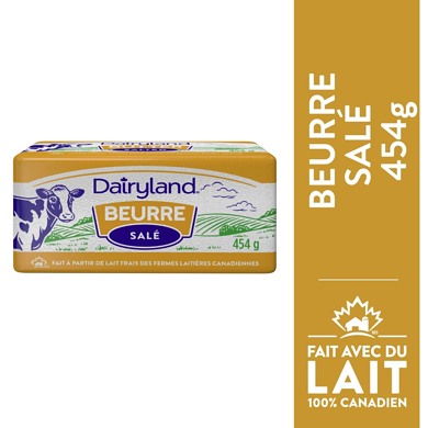 Dairyland Beurre crémeux salé 454 g, 1,52 $/100g