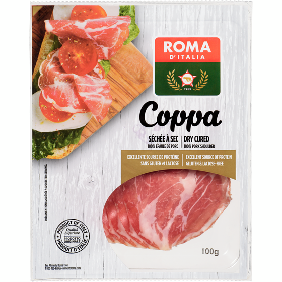 Roma Roma d'Italia Coppa Mild Sliced 100 g, $7.00/100g