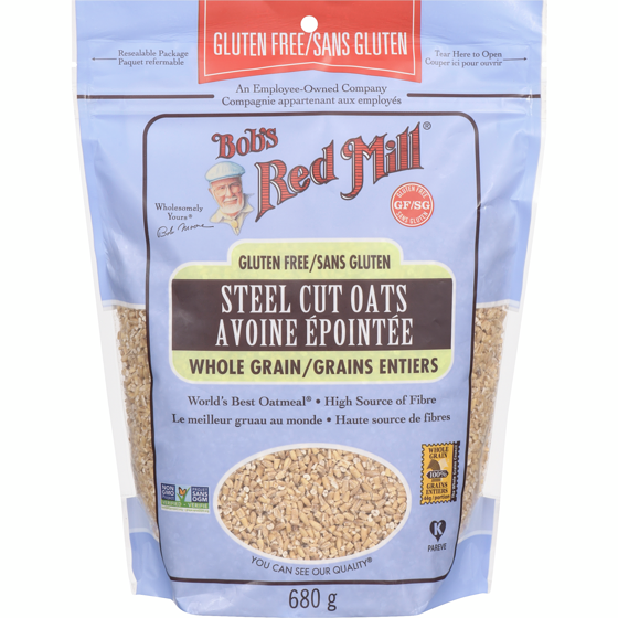 Bob’s Red Mill Avoine découpée à grains entiers sans gluten 680 g, 1,10 $/100g