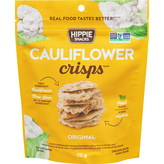 Hippie Snacks Cauliflower Crisps Original 70 g, $8.57/100g