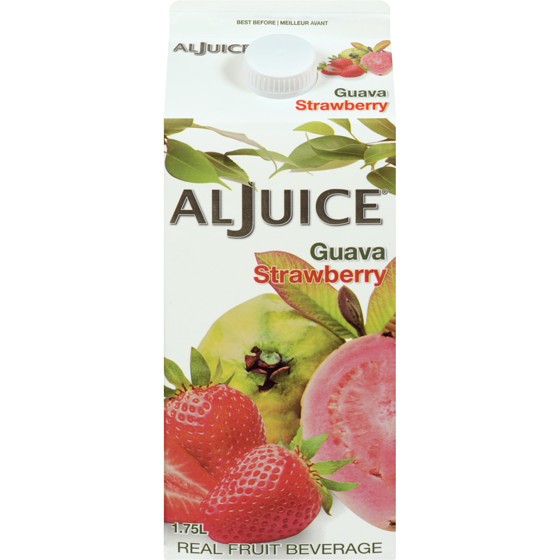 Alphonso Real Fruit Beverage Guava Strawberry 1.75 l, $0.26/100ml