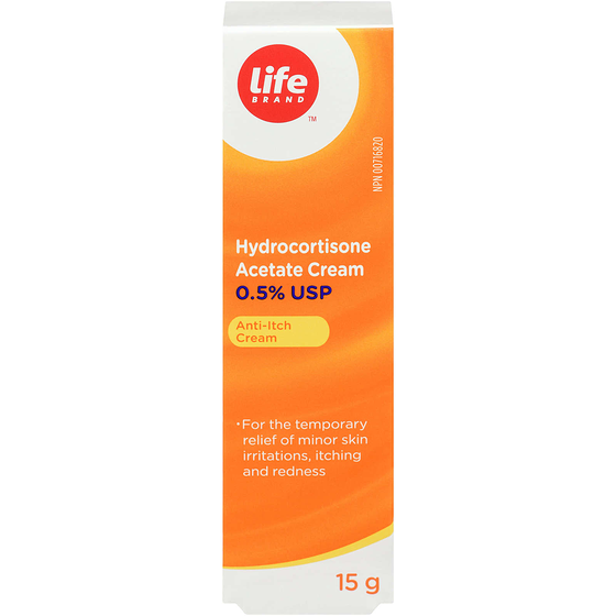Life Brand Hydrocortisone 0.5% Cream 15 g, $0.27/1ea
