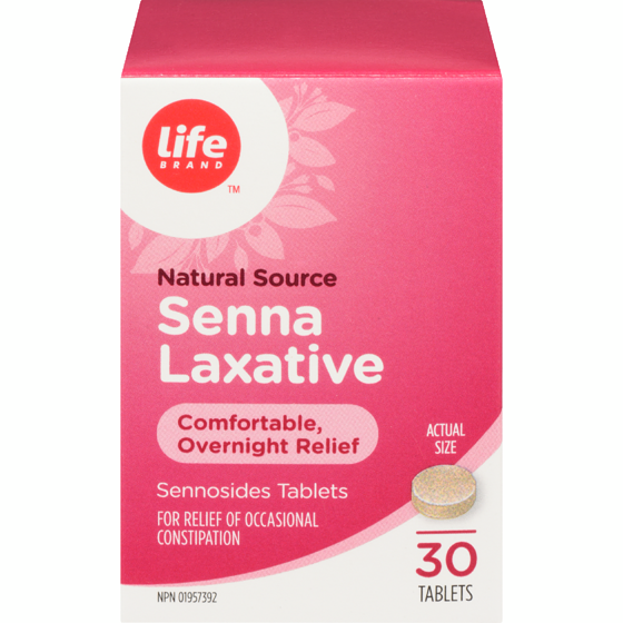Life Brand Senna Laxative, 30 Tablets 30 ea, $0.17/1ea
